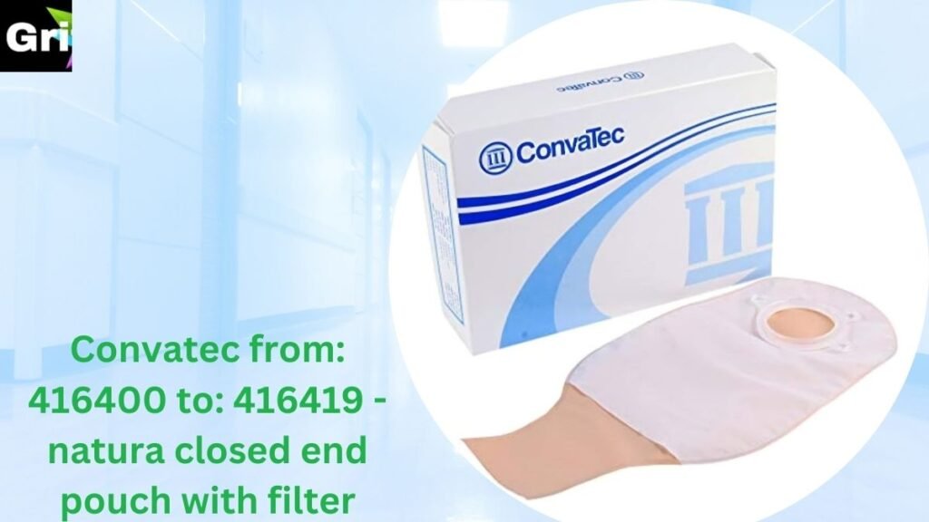 Convatec from: 416400 to: 416419 - natura closed end pouch with filter